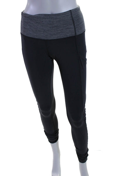 Ivivva by Lululemon Womens Elastic Waist Tapered Leggings Gray Medium