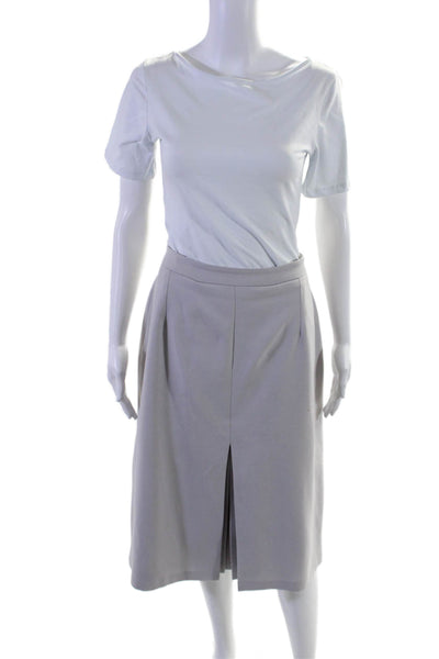 Ruty Paris Womens Lilac Slit Front Lined Knee Length A-line Skirt Size 32