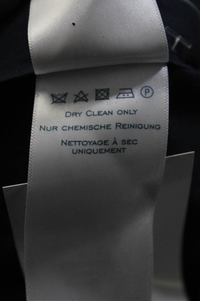 Charles Tyrwhitt Mens Wool Hook & Eye Button Straight Leg Pants Blue Size EUR 38