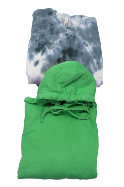 Zara Bella + Canvas Womens Long Sleeve Pullover Hoodie Green Size M XL Lot 2