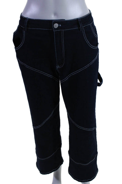 By Dylan Womens Cotton Blend 5 Pocket High-Rise Straight Leg Jeans Blue Size XS