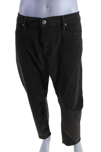 Frame Mens Denim Five Pocket Button Closure Tapered Jeans Brown Size 38