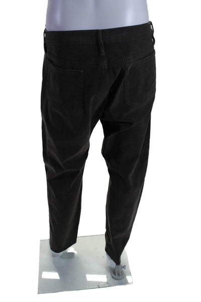 Frame Mens Denim Five Pocket Button Closure Tapered Jeans Brown Size 38