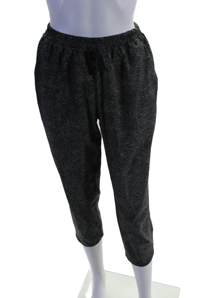 Lululemon  Womens Drawstring Elastic Waistband Ankle Crop Joggers Gray Size 4