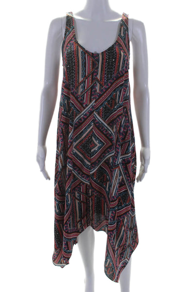 Eight Sixty Women's Sleeveless Asymmetrical Midi Dress Multicolor Size XS