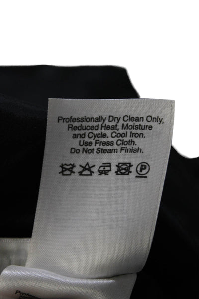 DKNY Womens Textured Sleeveless Criss Cross Zip A-line Dress Black Size 14