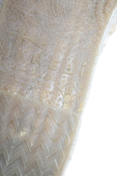 Rocky Barnes x Manebi Womens Raffia Platform Espadrille Shoes Beige Size 41