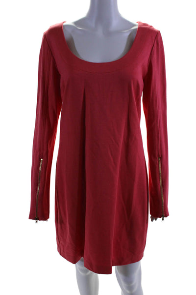 Trina Turk Women's Scoop Neck Long Sleeves A-Line Mini Dress Carol Size 10