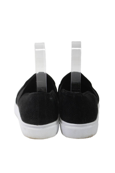 Steve Madden Womens Round Toe Slip On Low Top Sneakers Black Size 6