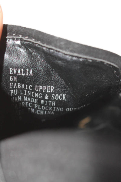 Steve Madden Womens Round Toe Slip On Low Top Sneakers Black Size 6