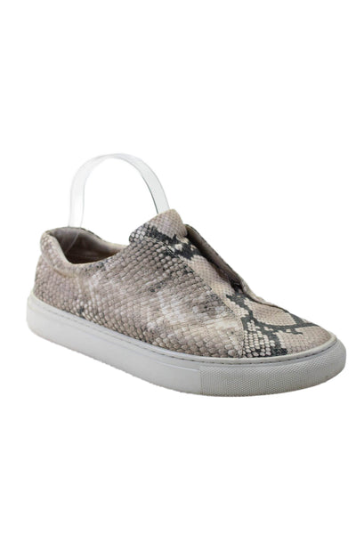 J Slides Women's Round Toe Snake Print Rubber Sole Slip-On Shoes Size 8.5