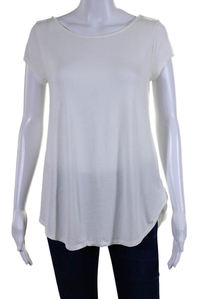 Calypso Saint Barth Womens Short Sleeves Pullover Tee Shirt White Size Small