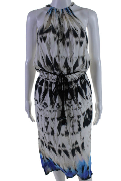 Love Sam Women's High Neck Sleeveless Cinch Waist Mini Dress Multicolor Size S