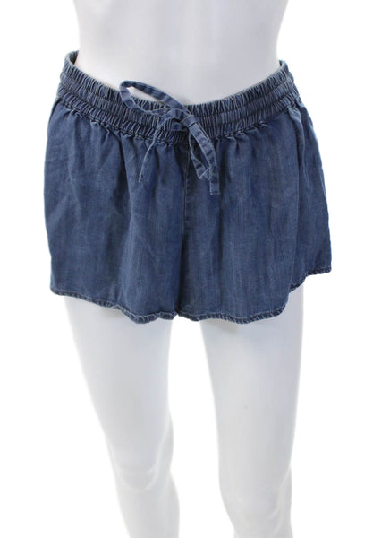 Soft Joie Womens Elastic Waistband Drawstring Lined Flowy Casual Shorts Blue XS