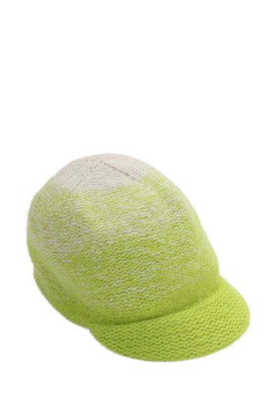 Lululemon Womens Wool Lined Textured Fuzzy Cap Lime Green OS