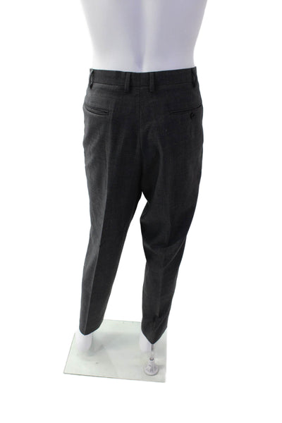 J Crew Men's Hook Closure Flat Front Straight Leg Dress Pants Gray Size 38