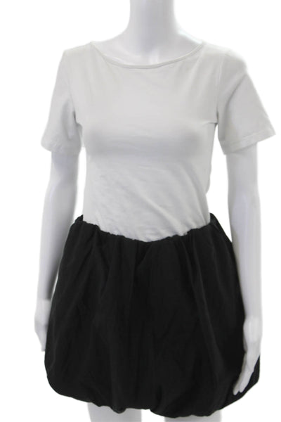 blue dress for baby girl Zara Womens Black Mini T-Shirt Dress Short Sleeve Round Neck Size S