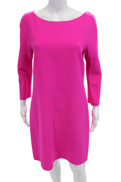 Michael Kors Womens Shift Dress Pink 3/4 Sleeve Round Neck Wool Zip Si -  Shop Linda's Stuff