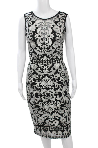 Nicole Miller Collection Women Bodycon Sheath Dress Black Size 4