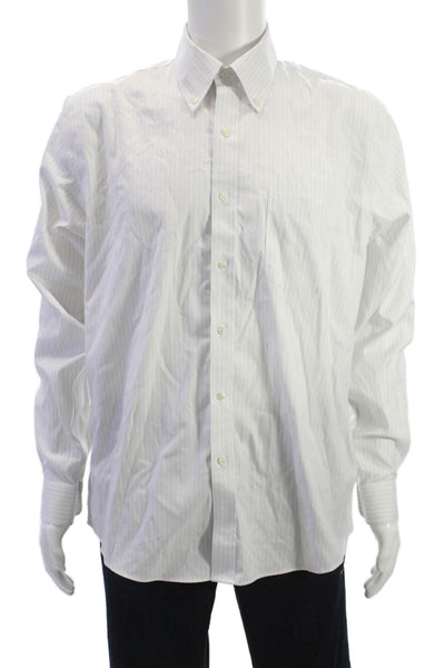 Brooks Brothers Mens Striped Supima Cotton Dress Shirt Standard Cuff Size 16 Brooks Brothers Mens Striped Supima Cotton Dress Shirt Standard Cuff Size 16