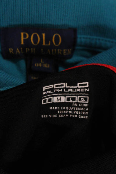 Polo Ralph Lauren Boys Multicolored Collared Polo Shirts Size Medium Large