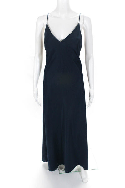 Jenny Yoo Collection Womens Sleeveless Maxi Slip Dress Blue Size 8 11313432