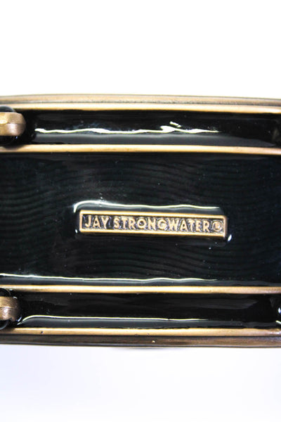 Jay Strongwater Womens Enamel Jeweled Oval Trinket Box Multicolor