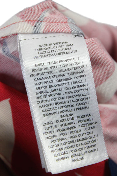 Polo Ralph Lauren Girls Sleeveless Square Neck Sailboat Romper Red White Size 16