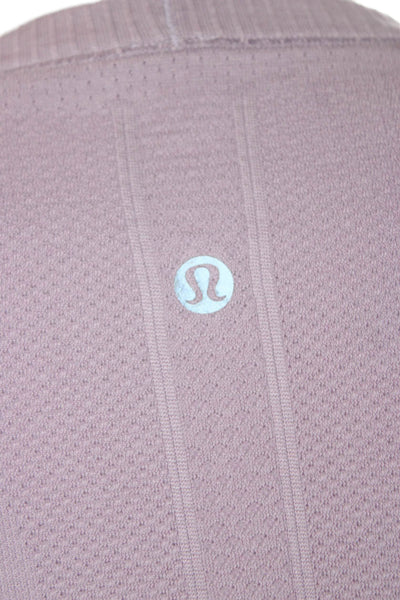 Lululemon Women Basic Purple Long Sleeve Crew Neck T-Shirt Size S
