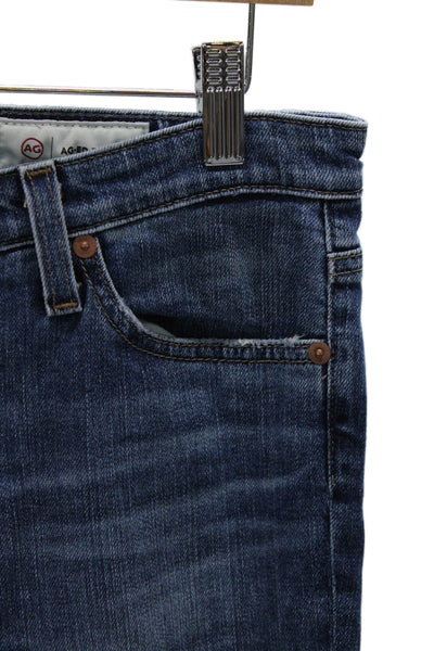AG-ED Denim Women Bootcut Jeans Blue Cotton Low Rise Button Size 26