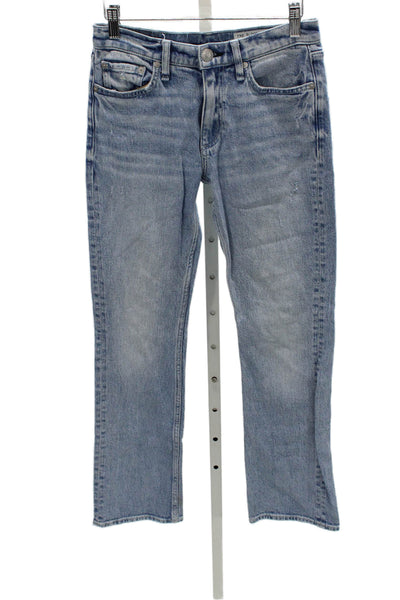 Rag & Bone Women Straight Jeans Blue Cotton Mid Rise Size 24