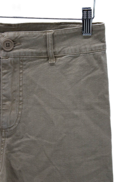 Z Supply Womens Chino Pants Beige Cotton Button Inseam 30 Size 26