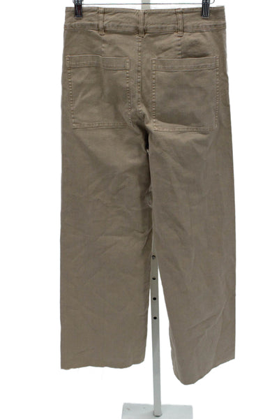 Z Supply Womens Chino Pants Beige Cotton Button Inseam 30 Size 26