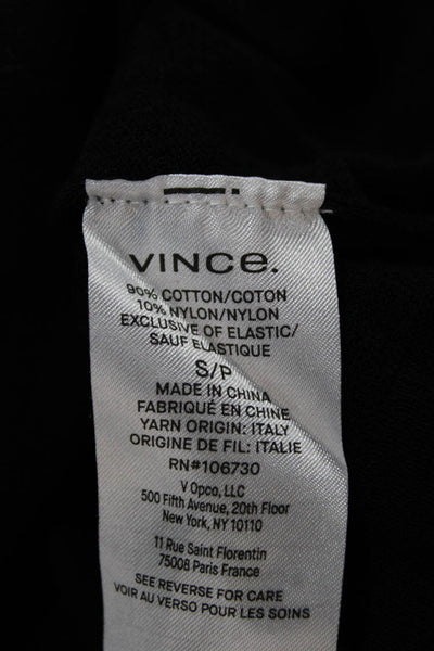 Vince Women Sleeveless Basic Tank Blue Cotton Crew Neck Petites Size S