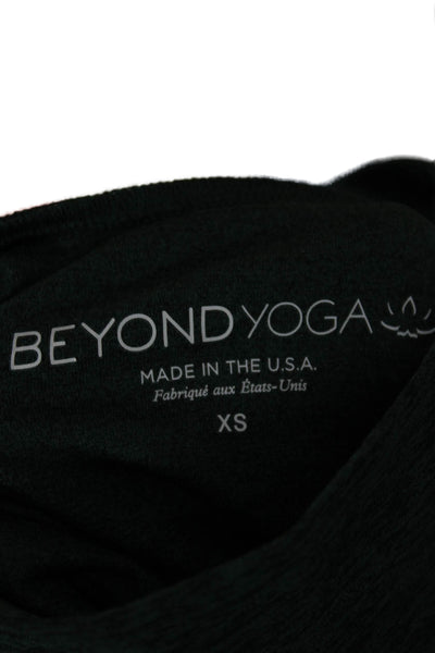 Beyond Yoga Womens Casual Turtleneck Long Sleeve Pullover Top Green Size XS
