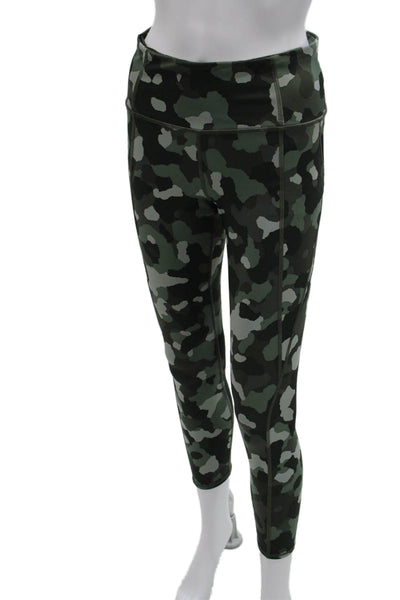 Athleta Women Cropped Camouflage Leggings Multicolor Polyester Size S