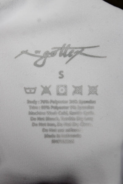 Gottex Women Capri Leggings White Polyester Size S