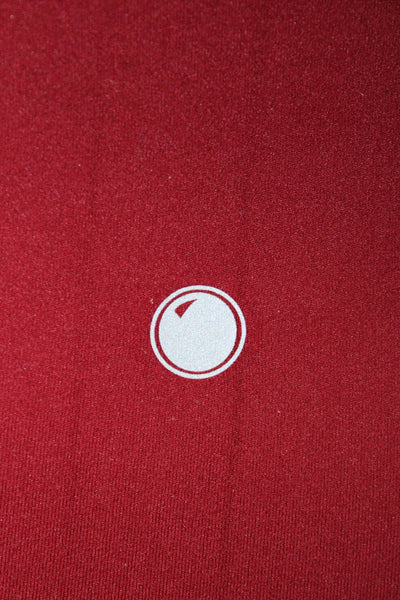 Yogalicious Womens Capri Leggings Red Nylon Pull On Size S