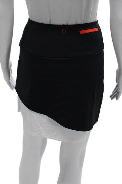 Kinona Womens Athletic Black Nylon Skort Size 2XS