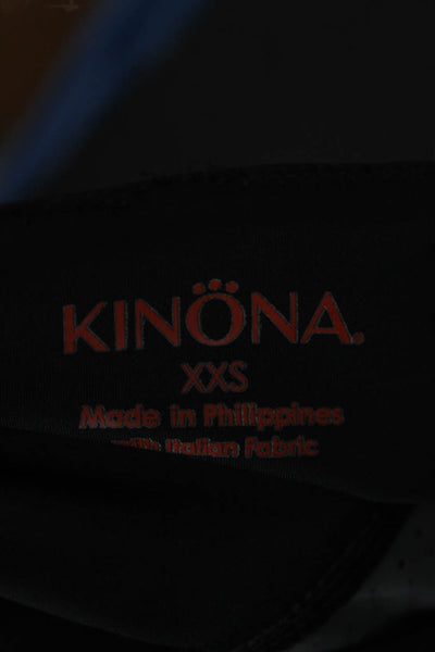 Kinona Womens Athletic Black Nylon Skort Size 2XS