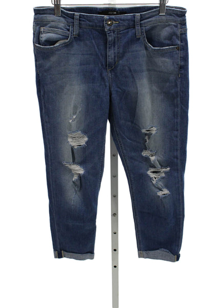 Joes Jeans Women Cropped Blue Mid Rise Cotton Jeans Size 29