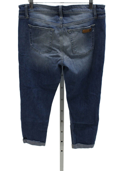 Joes Jeans Women Cropped Blue Mid Rise Cotton Jeans Size 29