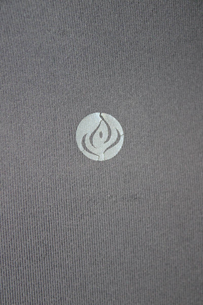 Apana Women Ankle Leggings Gray Polyester Pull On Size XS
