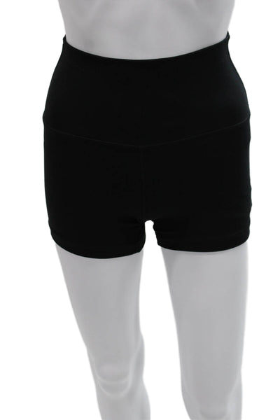 Yogalicious Women Athletic Shorts Black Polyester Size XS