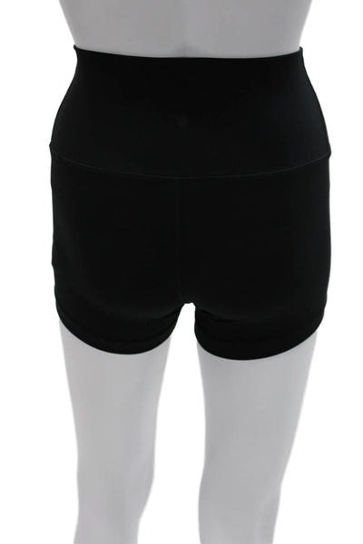 Yogalicious Women Athletic Shorts Black Polyester Size XS