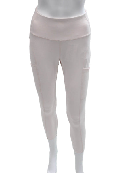 Apana Womens Capri Pink Polyester Blend Leggings Size S