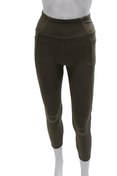 Gottex Women Capri Leggings Green Polyester Size XS