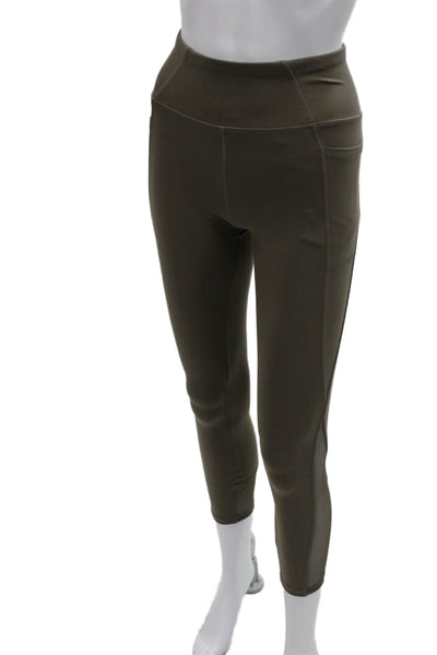 Gottex Women Capri Leggings Green Polyester Size XS
