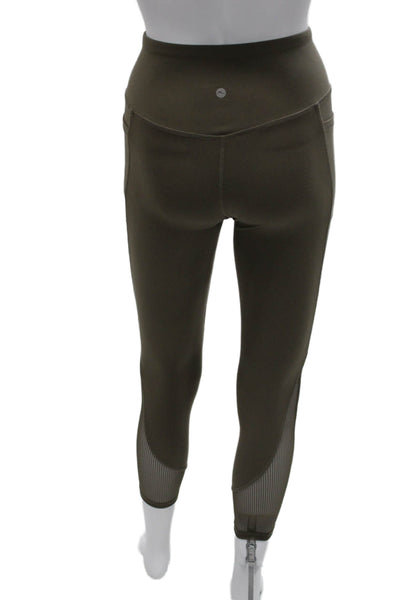 Gottex Women Capri Leggings Green Polyester Size XS