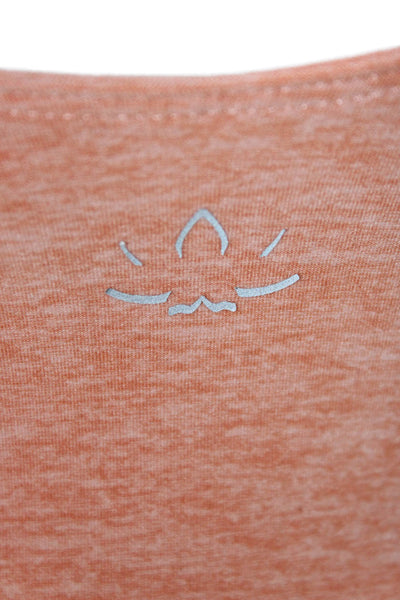 Beyond Yoga Womens Cropped Tank Orange Scoop Neck Sleeveless Polyester Size XS